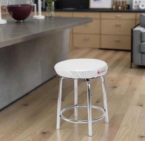 Image of GOYALSON Durable Doctor Medical Stool for Office Home with Comfortable Cushion seat (White, 1)