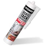 Montagekleber [300 ml] – Acryl Kleber Extra Stark Wasserfester Kleber Nasse & Extrem schnell - Überstreichbar Acryl Baukleber Montagekleber Extrem Innen & Außen von POINT