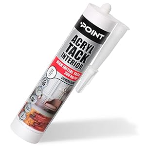Point Montagelijm [300 ml] – acryllijm extra sterke waterdichte lijm nat en extreem snel – overschilderbaar acryl bouwlijm montagelijm extreem binnen en buiten