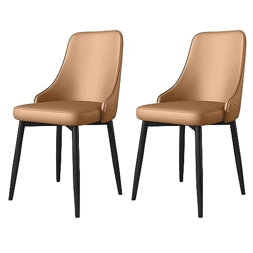 Chaise de salle à manger en cuir PU LiChA, élégance et pieds en métal