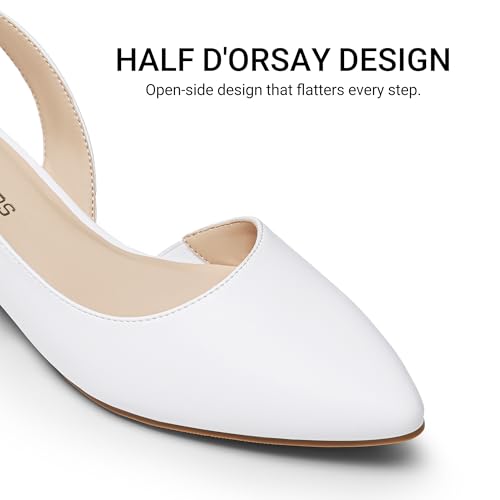 Escarpins à bout fermé anti fatigue talons blancs taille 38 EU