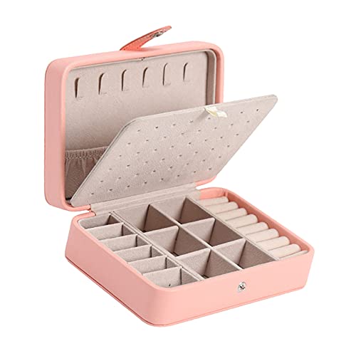 NC Caixa de joias pu couro de camada dupla estojo estojo de armazenamento para viagem em casa - Cor