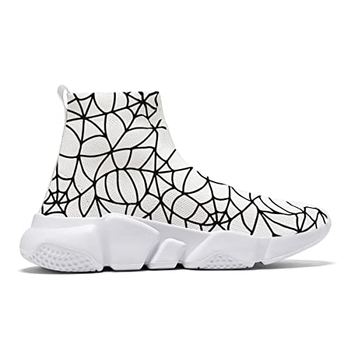 Hetios Halloween Mens Graffiti Painted Running Sneakers Womens Casual Road Walking Tennis Shoes Plus Size 7-154