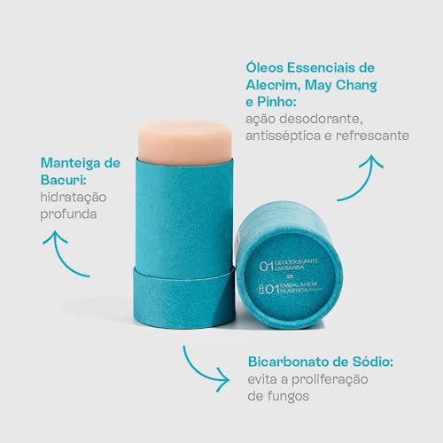 Desodorante Alta Proteção Refrescante em Barra B.O.B | Natural, vegano, livre de crueldade, sustentá