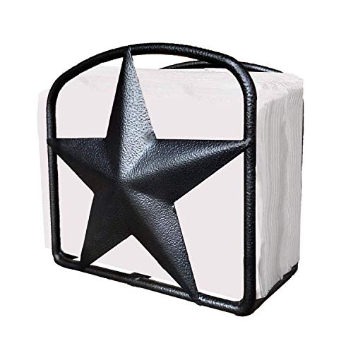 Black Rustic Texas Star Napkin Holder