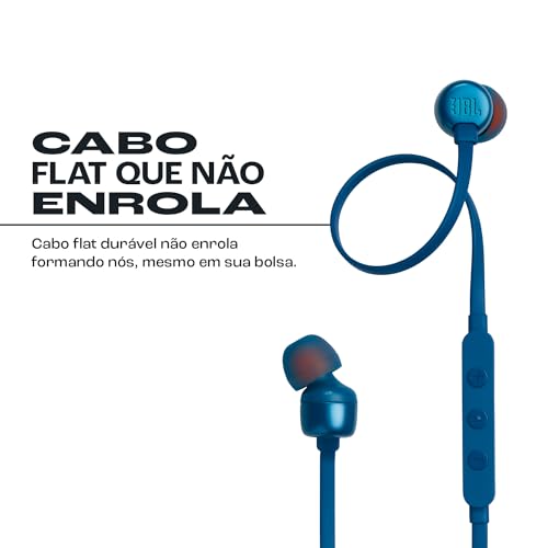 JBL, Fone de Ouvido Com Fio, Intra-Auricular, Tune 310 C - Azul
