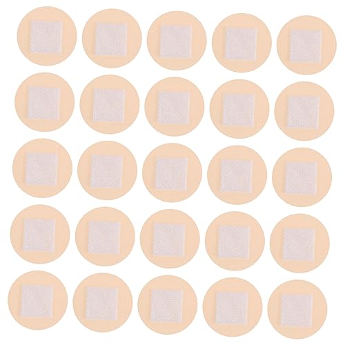 LAPYAPPE 100Pcs Breathable Adhesive Bandages PE Round First Aid Wound for Sensitive Skin Soft Comfortable Protective Sealing Dirt Germs
