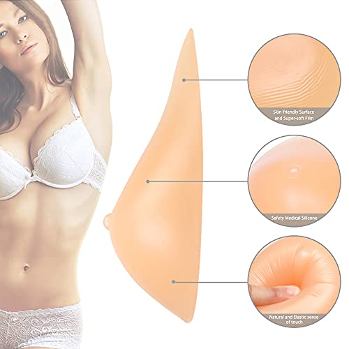 Maxtara Silicone Breast Form Women Mastectomy Prosthesis Bra Insert Pad 1 Piece Right Side B Cup 300G/Piece #TOP2