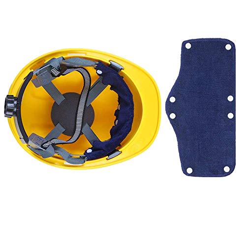 Ipxead 6Pcs Hard Hat Sweatband, Cotton Hard Hat Liner, Reusable Hardhat Sweatbands(Blue) #TOP4