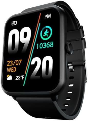 Fire-Boltt Ninja Call Pro Plus Smart Watch 1.83” HD Display, Bluetooth Calling, AI Voice Assistant, 100 Sports Modes, IP67 Waterproof, SpO2 Monitor, Smart Watch for Man & Woman- Black