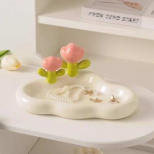 Bandeja para llaves de entrada y almacenamiento de objetos decorativos 6
