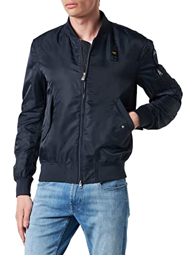 bomber fashion in tessuto satin misto neoprene in tono