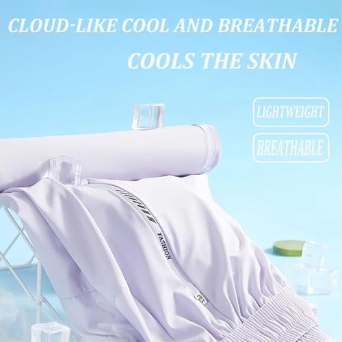 Comfiy Fit Stretchacitve - Women's Ultra Stretch Ice Silk Comfort Casual Pants,Stretch Acitve Pants for Women2