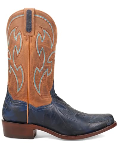 Dan Post Men's Exotic Ostrich Leg Western Boot Square Toe - Dps11102