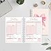 Wxiben ADHD Daily Planner for Adults - Pink Bow Daily Productivity Planner with To Do List Schedule Self-Cares Coquete Undated Task Management Full Focus Organizer for Neurodivergent Women Men