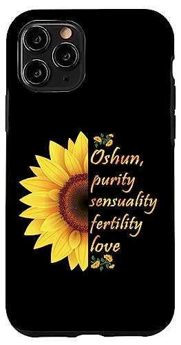 Oshun Orishas Goddess Oxum Ifa Yoruba Religion Sunflower �X�}�z�P�[�X iPhone 11 Pro �p