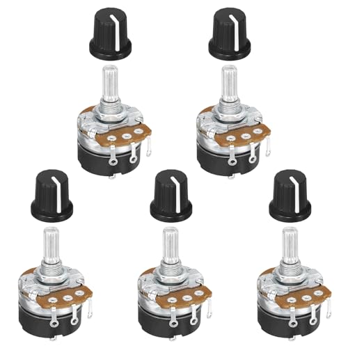 Potentiomètre 5K Ohm WH138 rotatif linéaire avec interrupteur noir lot de 5 pour votre onduleur
