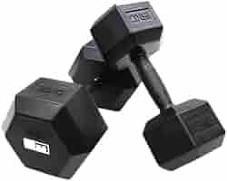 MBC POWER フルラバー ヘックスダンベル 15kg × 2個（ペア） Amazon | POWER ARMOR（パワーアーマー）ラバーヘックスダンベル