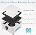 Solder Fume Extractor, 3-Layer Filter Welding Smoke Fume Extractor, Adjustable Speed, LED Display for Laser Engraver Laser Cutter 3D Printer Soldering Fume Extractor Fan