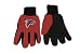 NFL Atlanta Falcons Two-Tone Gloves, Red/Black