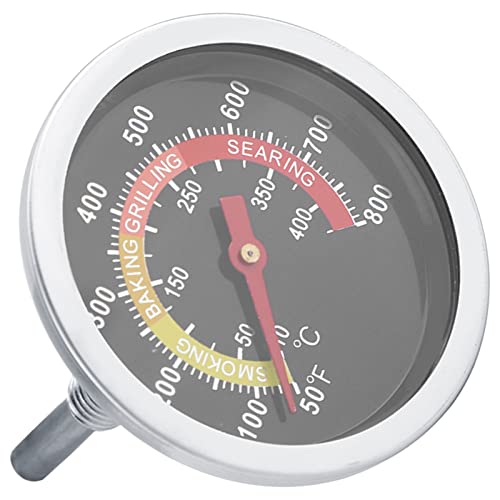 Termômetro de Aço Inoxidável para Churrasco, Medidor de Temperatura de para Cozinhar Churrasco, Forn