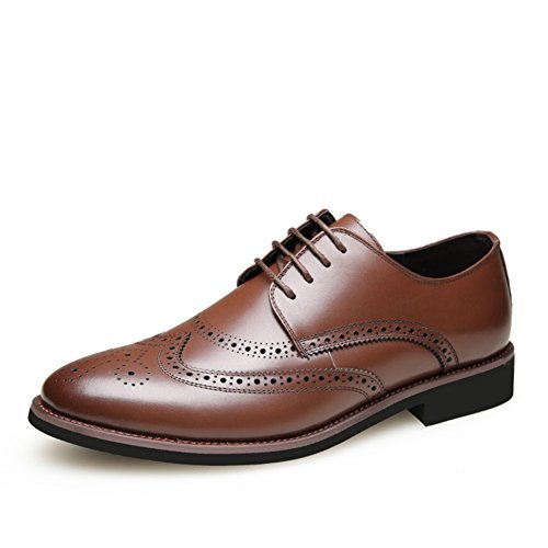 Chaussures business en cuir respirant pour hommes avec longueur de pied 25.3cm
