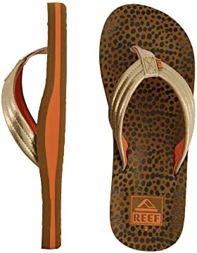 Reef Kids Girls Sandals, Kids Ahi, Wild, 6 | Image 2