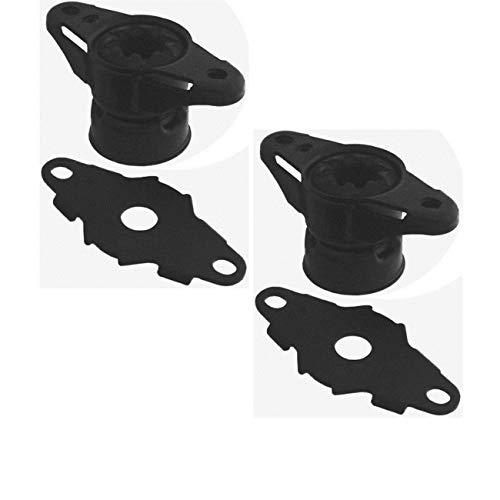KYB Pair Set of 2 Rear Upper Shock Mount For Dodge Durango Jeep Grand Cherokee without w/o Load Leveling Suspension
