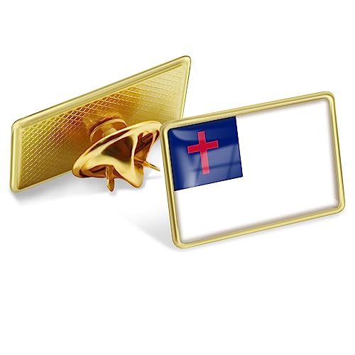 Image of 24 /50 /100Pcs Christian Flag Lapel Pins Bulk - Metal Souvenir for Men Women Clothes Bags Hats Easter Day