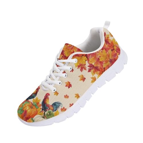 Image of GIFTPUZZ Mens Lace Up Athletic Trainers Running Sneakers Wedge Breathable Gym Lightweight Sports Tennis Shoes