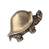 Le décor de la figurine de tortue est livré le bon matériau, pas facile à déformer . Figurine de tortue en laiton