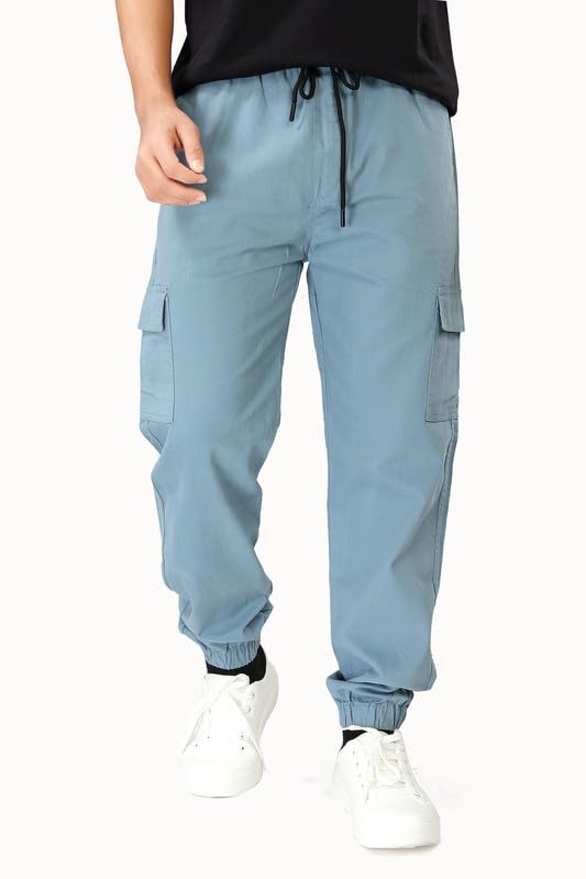 unoseven Men's Cargo Jogger Pant - Pure Cotton - Regulr Fit-picture-10