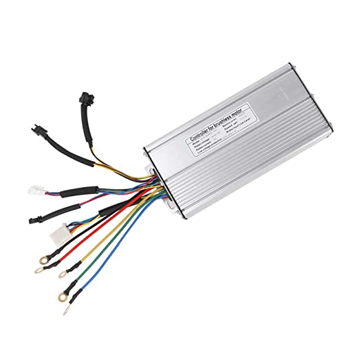 EVGATSAUTO Motor Speed Controller, 48 Volt 1000 Watt Motor Controller, Ebike Controller 48V 1500W Three Speed, Brushless Motor Controller Electric Accessory for Mountain Bicycle 36V/48V 1000W/1500W
