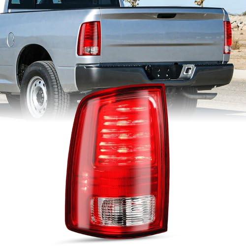 Image of JSBOYAT LED Tail Lights Assembly Compatible With 2013-2018 Dodge Ram 1500 /2014-2018 Dodge Ram 2500 3500, Black Lens Left Driver Side