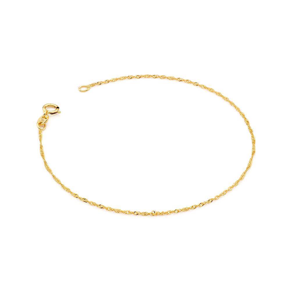 MARKO Armband Damen 375 Gold 17-19 cm Echtgold - Feines Goldarmband 9 Karat Damen Schmuck - Zartes Armband Gold Damen Elegant - Geschenk für Frauen