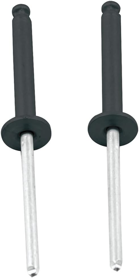 Allstar Performance 1/8in Alum Rivet Black 100pk Flange Type
