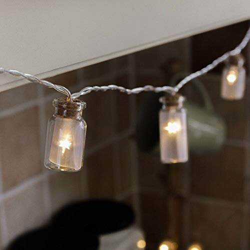 Dailyart Led String Light, Vintage Glass Jar Led String Lights Mason Jar Fairy Lights, Battery Operated, 7.2Ft #TOP3