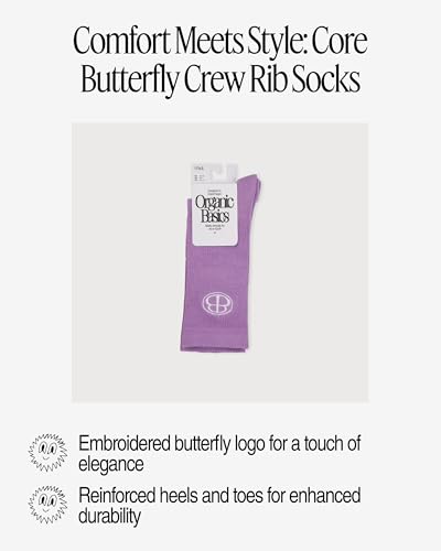 Core Butterfly Crew Rib Socks3