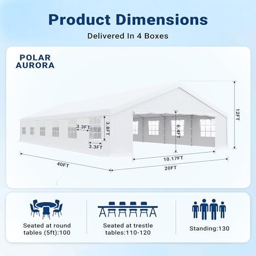 Polar Aurora 20x40 Party Tent