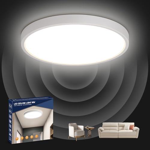 Letlit Lampe Wandlampe mit Bewegungsmelder Innen, 18W 1800LM ...