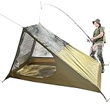 Tienda de campaña para 1 persona, tiendas de campaña para 1 persona, refugio ventilado de malla de instalación rápida, toldo ligero para patio, patio, festival, picnic, caza, pesca, senderismo