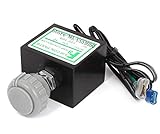  CROSYO Vehículo Gris Perilla de plástico Control de Temperatura refrigerador termostato DC24V / 12V 10A (tamaño : 24V)