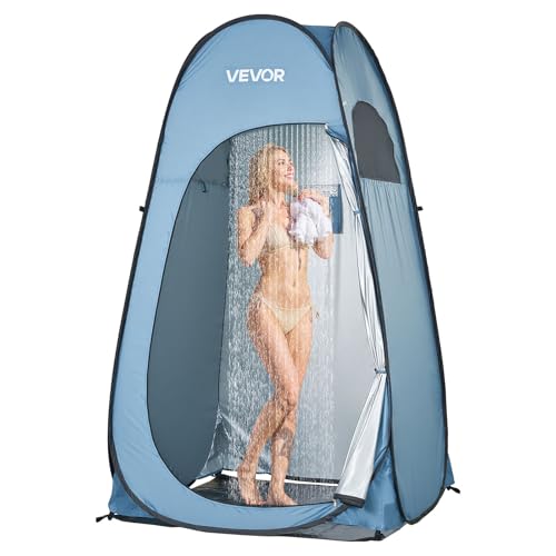 VEVOR Tente de Douche Pop up Instantanée, Abri d'Intimité Extérieur Portable, Cabine d’Essayage Toilette pour Plage Camping Pêche, Polyester 190T, avec...