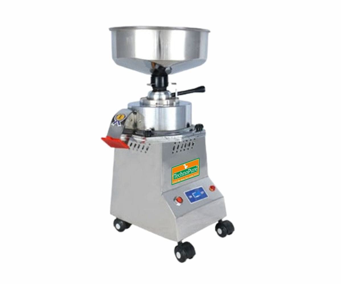 TechnoPure Automatic Domestic Flour Mill Machine for Home, 1 HP Single Phase 100% Copper Motor, 7-15 Kg/Hour Square Flourmill