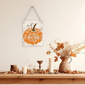 Retro Pumpkin Wood Sign Decoration Fall Pumpkin Harvest Wooden Signs Rustic Hanging Plaque Home Wall Art 8" x 10" Sign Wall Decor for Farmhouse Home Kitchen Retro Pumpkin Wood Sign Decoration Fall Pumpkin Harvest Wooden Signs Rustic Hanging Plaque Home Wall Art 8 x 10 Sign Wall Decor for Farmhouse Home Kitchen
