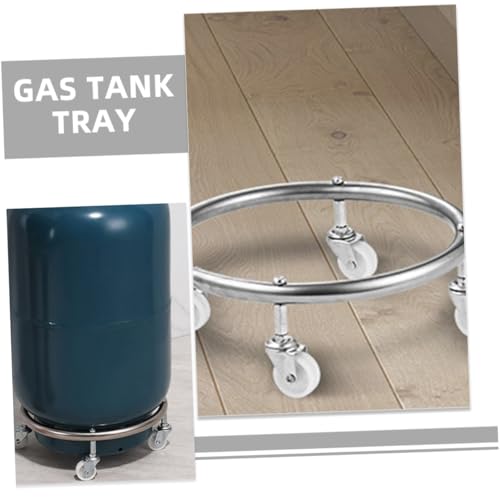 Support bouteille de gaz acier inoxydable à roulettes pour éviter le mal de dos
