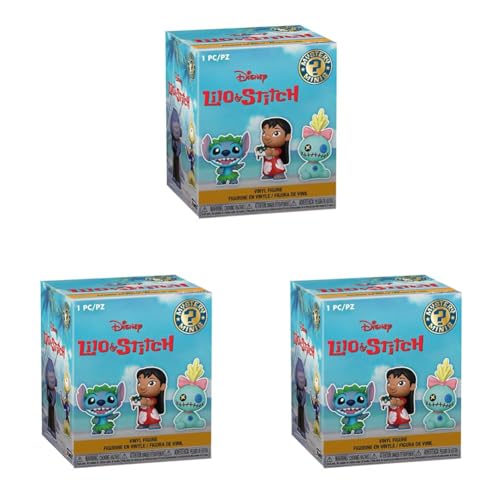 Funko Mystery Mini - Disney Lilo and Stitch - 1 of 12 To Collect - Styles Vary- Minifigura de Vinilo Coleccionable - Idea de Regalo - Mercancia Oficial - Juguetes para Niños y Adultos (Paquete de 3)