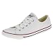 Converse Women's Dainty Canvas Low Top Sneaker, White, 10 M US