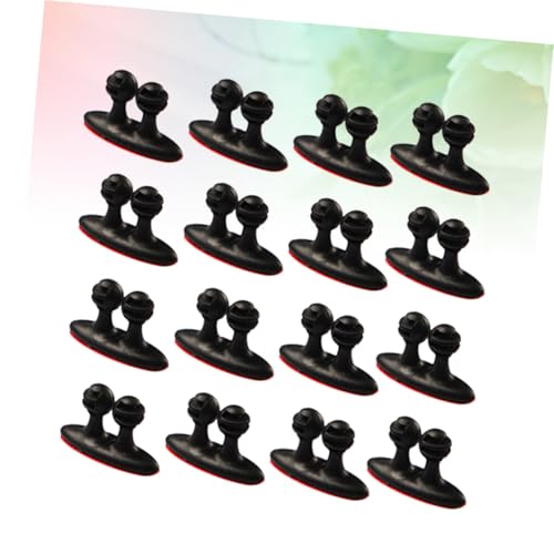 POPETPOP 24pcs clips para cables de auto, organizadores de cables para gestión bajo escritorio miniatura 6