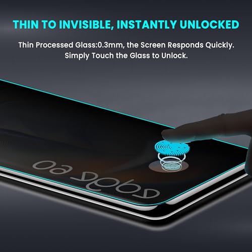 Image of FIRST MART UV Privacy Tempered Glass for Motorola Edge 60 | Anti-Spy 9H Curved Screen Protector, Edge-to-Edge, Case-Friendly | 1 Pack
